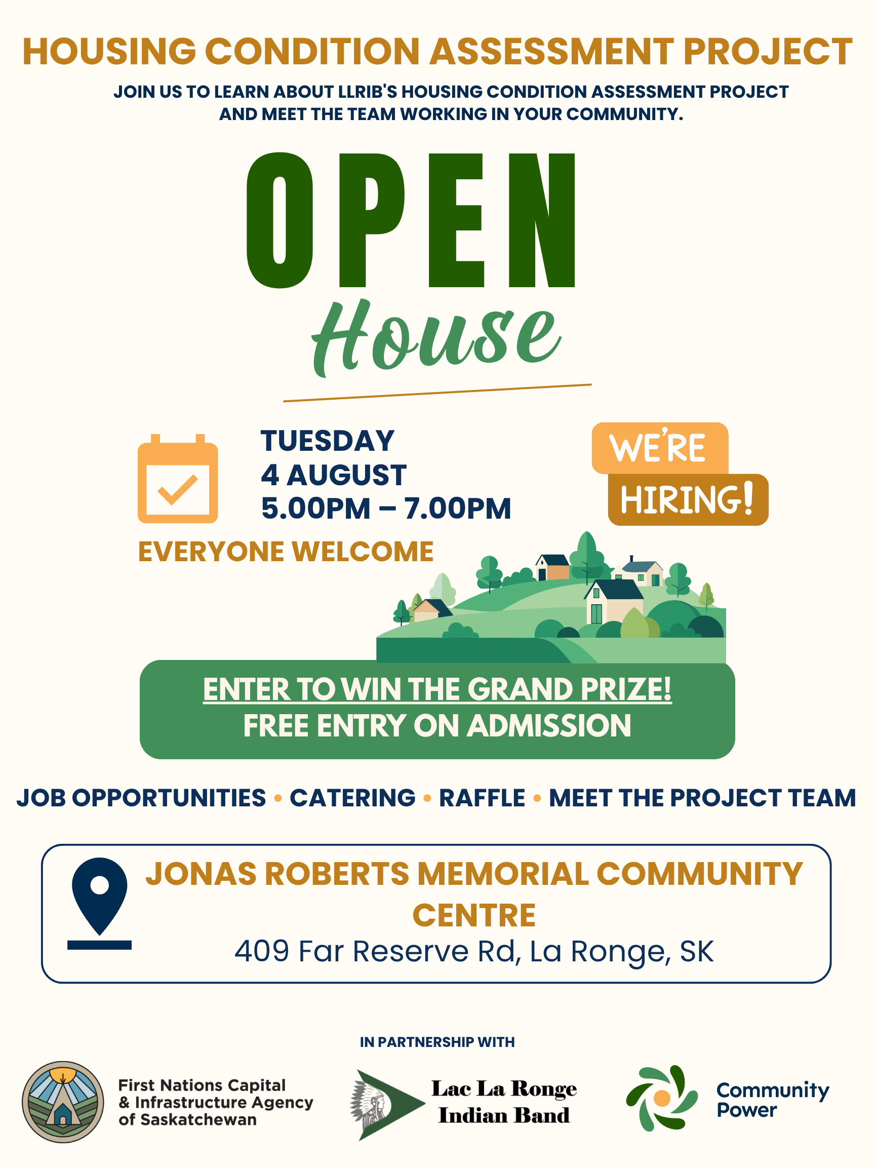 La Ronge JRMCC, August 4, 2026 Open House